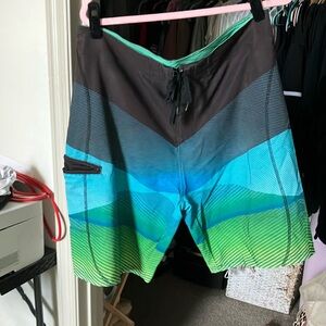 Burnside Colorful Striped Board Shorts 34